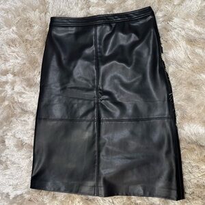 NWT Talbots Faux Leather Skirt